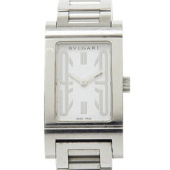 Bulgari Rettangolo Watch RT39S Quartz White Dial Stainless Steel Women's BVLGARI — Good