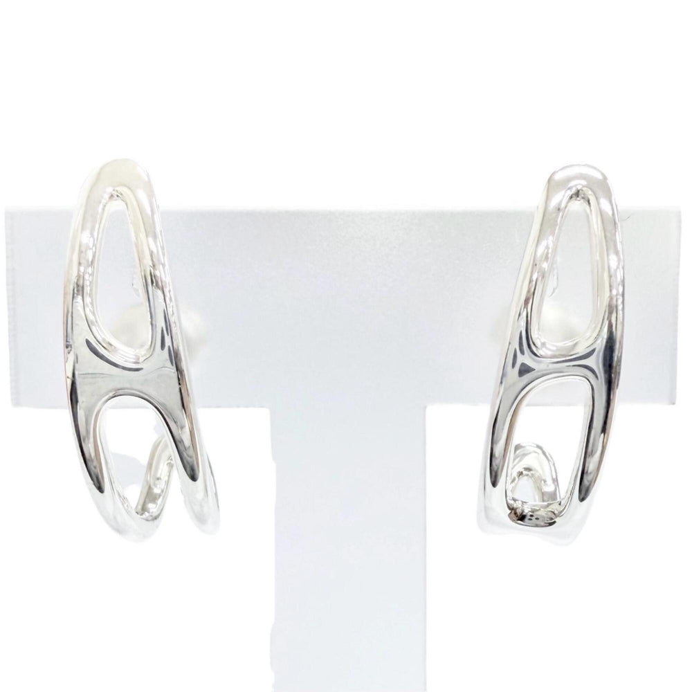 HERMES Chaine d'Ancre Punk Earrings, Pair, 925 Sterling Silver, Made in France, Weight 10.27g, Women's, Comes with Box, Highly Recommended! — Like New