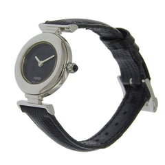 Fendi FENDI watch 320L stainless steel x leather quartz analog black dial women's — Good