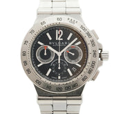 Bulgari Diagono Professional DP42SCH Black Dial Men's Watch — Good