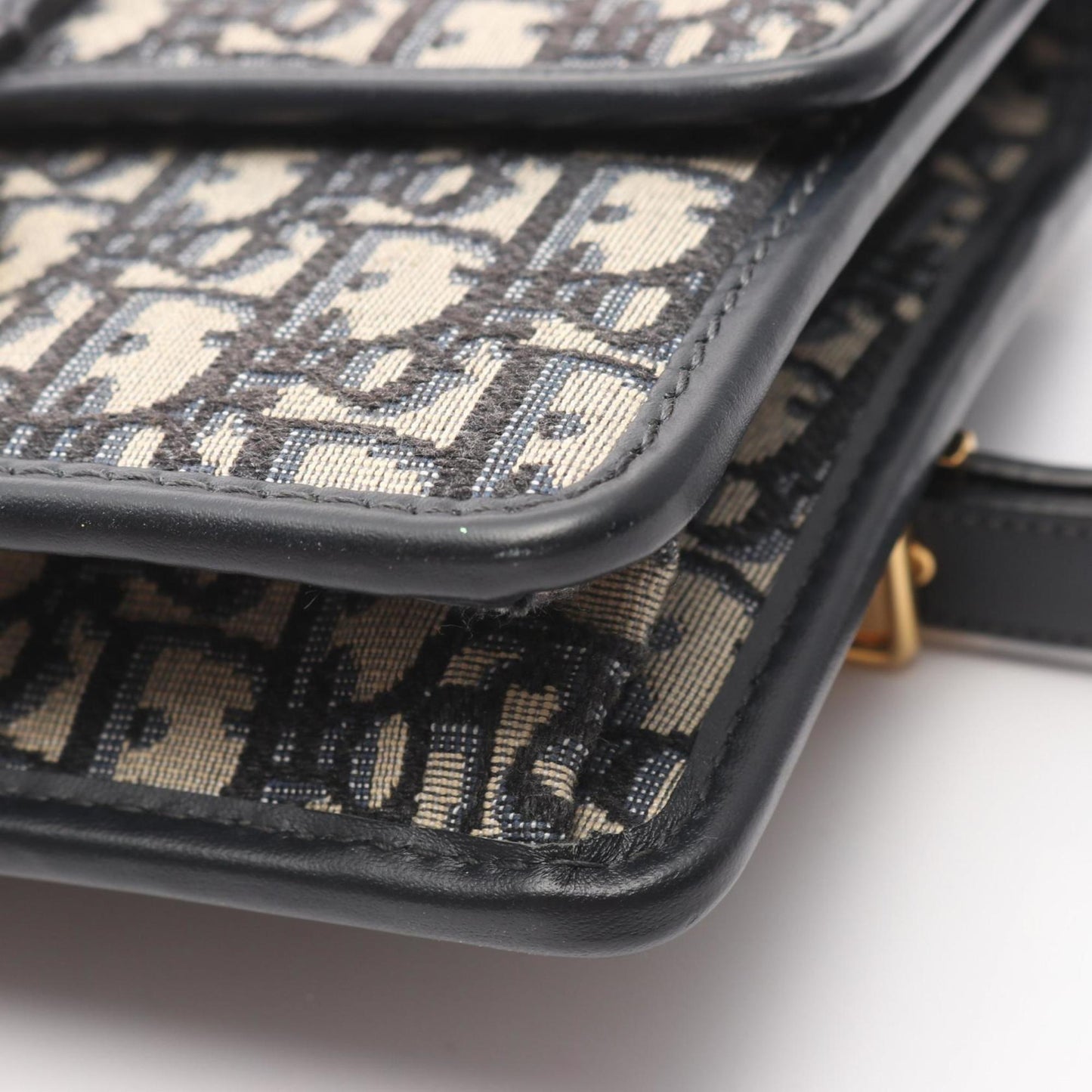 Christian Dior Dior 30 MONTAIGNE Oblique Jacquard Shoulder Bag, Canvas and Leather, Women's, Beige, Navy, Black, M9203UTZQ_M928