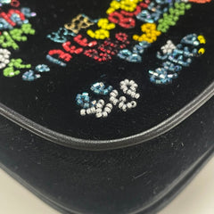 CELINE Small C Bag Chain Shoulder Bag Black x Multicolore — Like New
