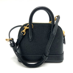 Balenciaga 639756 logo Bag 2WAY Hand Bag Shoulder Bag Black GoldHardware — Like New