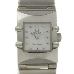 OMEGA Constellation Carree Watch 1531.71 Stainless Steel 1998 Quartz Analog Display White Shell Dial Women's — Good