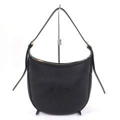 CELINE 11725 Cuir Triomphe Eloise Small Leather 2-Way Handbag/Shoulder Bag, Black, with Dust Made in Italy, Women's — Like New