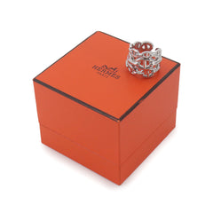 Hermes Chaine d'Ancre Enchainee GM #49 Ring, SV 925 Silver — Like New