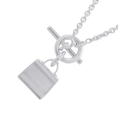 Hermes Amulette Kelly Necklace, SV925 Silver, HERMES Pendant — Like New