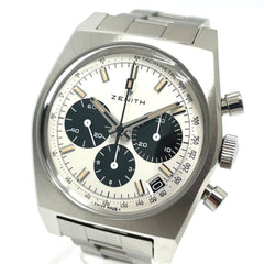 ZENITH 3.L384.400 Lupin the Third 2nd Edition Japan Limited 200 Pieces Revival A384 Chronomaster Watch Stainless Steel Men's Silver — Like New