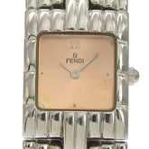 Fendi Olologi Women's Watch, 680L Stainless Steel, Quartz Movement, Analog Display, Pink Gold Dial — Good
