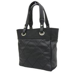 Like new CHANEL Paris-Biarritz PM A34208 with seal, 1 hand tote bag, coated canvas, black — Like New