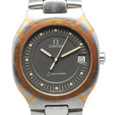 OMEGA Seamaster Polaris Watch Quartz Grey Dial Stainless Steel Men's — Good