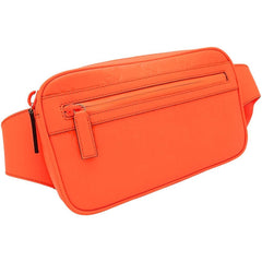 GUCCI Gucci Belt Bag 771422 Body GG Rubber Effect Leather Bright Orange 352032 — Like New