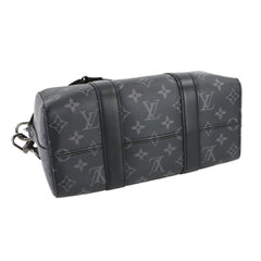 Louis Vuitton Monogram Eclipse Reverse City Keepall Shoulder Handbag M45936 RFID — Like New