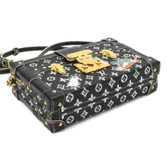 Louis Vuitton Monogram Catgram Petite Malle Shoulder Handbag, Black M44437 — Like New