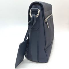 LOUIS VUITTON M23709 LV Aerogram Takeoff Messenger Bag, Handbag, Crossbody Shoulder Leather, Men's, Blue, Atlantic Like New — Like New