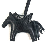 HERMES Hermes Horse Cheval So Black All Rodeo Pegasus PM Touch Accessory Bag Charm Keychain Agneau Milo Men's Women's — Like New