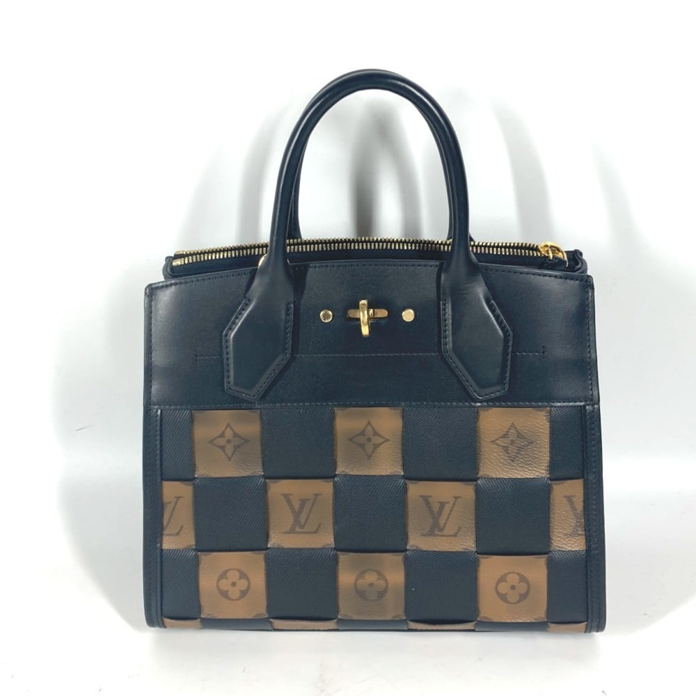 LOUIS VUITTON M53252 Monogram Reverse City Steamer PM Bag Handbag Shoulder Leather Women's Brown G-241125-20 — Like New