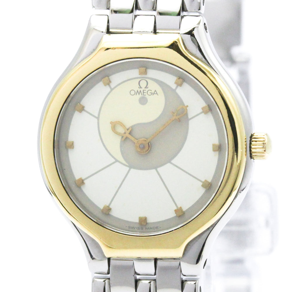 OMEGA De Ville Symbol K18 Gold Stainless Steel Ladies Watch 595.0101 — Very Good