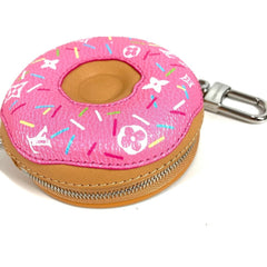 LOUIS VUITTON M02549 Monogram Donut Bag Charm - LV Charm, Keychain Leather Canvas, Men's/Women's, Pink, Like New — Like New