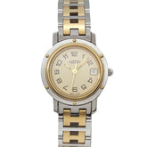 Hermes CL4 220 Women's Watch, Date, Ivory, Quartz Watch — Very Good