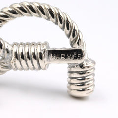 Hermes Rope Earrings, Sterling Silver 925, Women's Tone — Like New