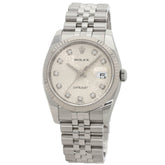 Rolex 116234G Datejust 10P Diamond Watch Stainless Steel SS K18WG Men's ROLEX — Good