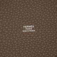 Hermes Hermès Picotin Lock PM handbag in Taurillon Clemence leather, gray for women — New - Store Return