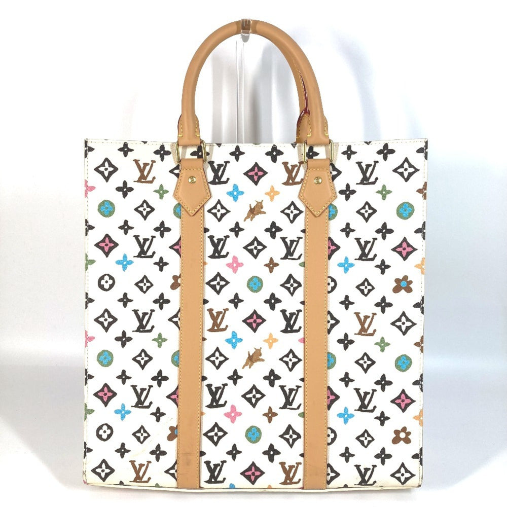 LOUIS VUITTON M24859 Monogram Craggy Sac Plat Tote Bag Vertical Handbag Men's Women's Beige Like New — Like New
