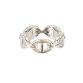 Hermes Chaine d'Ancre Enchainée PM #50 Ring, SV 925 Silver Ring — Like New