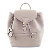 LOUIS VUITTON M45410 Montsouris PM Tourterelle Monogram Empreinte Backpack, Rucksack/Daypack, with Dust Bag, Made in Spain, Women's — Like New