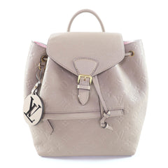 LOUIS VUITTON M45410 Montsouris PM Tourterelle Monogram Empreinte Backpack, Rucksack/Daypack, with Dust Bag, Made in Spain, Women's — Like New