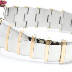 BVLGARI Lvcea 18K Pink Gold Steel Quartz Ladies Watch LUP28SG Polished — Very Good