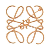 Loewe Anagram Pink Gold Metal Brooch Accessory 0035 LOEWE — Like New
