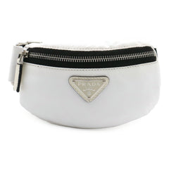 PRADA Triangle Wristband Pouch Multi-Pouch Nylon Leather BLANCO White 1TT095 — New - Store Return