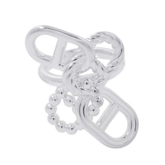 Hermes Chaine d'Ancre A II Multi-Link Ring, SV925 Silver, Ring Size 52. (HERMES ring) — Like New