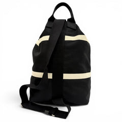 Yves Saint Laurent SAINT LAURENT PARIS 734682 Canvas Leather Rive Gauche Sling Bag with Pouch, One-Shoulder Bag, Black, Made in Italy, Men's, Dust — Like New