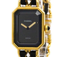 CHANEL Premiere Size L Gold Plated Quartz Ladies Watch H0001 — Good