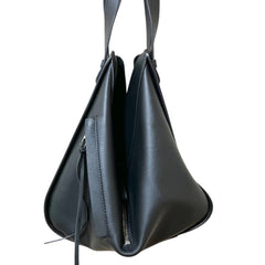 LOEWE Hammock Small Leather Shoulder Bag 387.30.S35 Black Women's — Like New