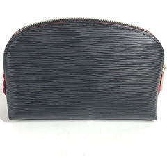 LOUIS VUITTON M67185 Epi Two-Tone Pochette Cosmetic Pouch/Makeup Pouch/Multi-Pouch/Cosmetic Pouch/Epi Leather/Men's/Women's/Noir/Black — Like New