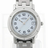 Hermes Clipper CL4.210 White Quartz Watch — Good