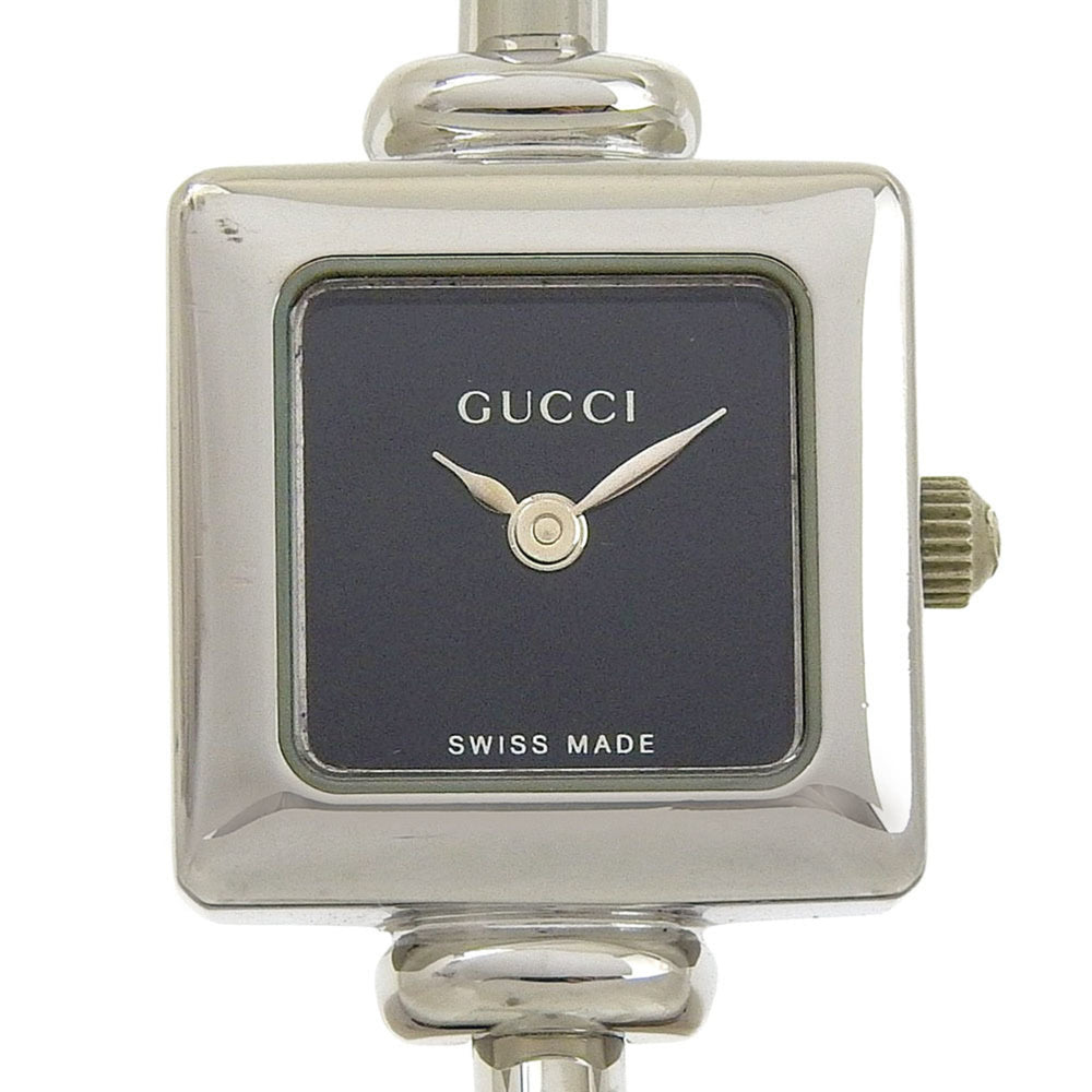 Gucci Women's 1900L Stainless Steel Quartz Analog Watch with Black Dial — Good