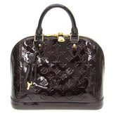 Louis Vuitton Monogram Vernis ALMA PM M91611 Women's Handbag Amarante — Like New