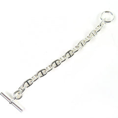 HERMES Chaine d'Ancre MM 925 14-link chain bracelet, 2024 model, silver, weight 50.52g, women's — Like New