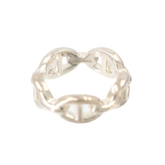 Hermes Chaine d'Ancre Enchainée PM #53 Ring, SV 925 Silver — Like New