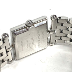 Van Cleef & Arpels 522642 Pink Shell Classic Cale 4P Diamond Square Ladies Watch Stainless Steel M-241220-2 — Very Good
