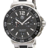 TAG HEUER Formula 1 Grand Date Alarm Steel Mens Watch WAU111C Polished — Very Good