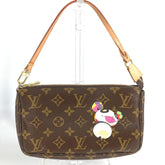 LOUIS VUITTON M51981 Monogram Panda Pochette Accessoires by Takashi Murakami. Accessory pouch, handbag, shoulder bag, canvas, women's, brown, like new — Like New