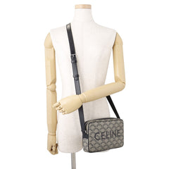 Celine Triomphe Horizontal Medium Shoulder Bag, Handbag 194502, Black — Like New