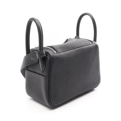 Hermes Lindy Mini Shoulder Bag/Handbag, Taurillon Clemence Leather, Women's, Black — New - Store Return