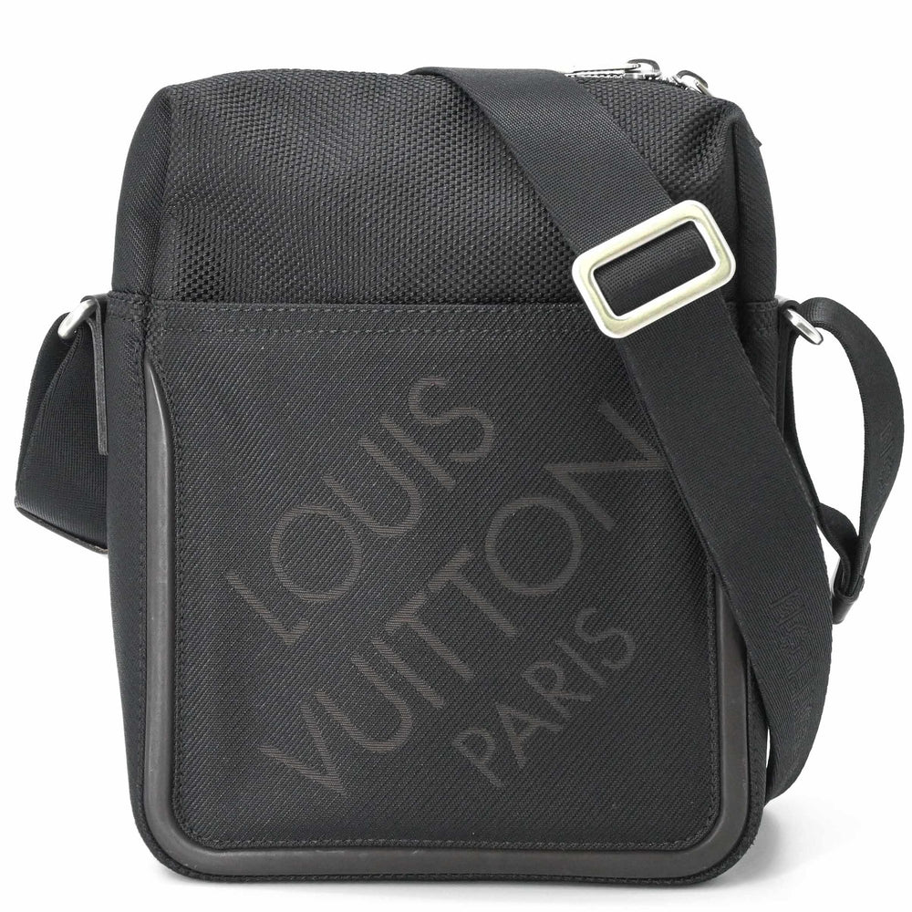 LOUIS VUITTON Damier Geant Citadin MM Shoulder Bag for Men, Black M93042 — Like New
